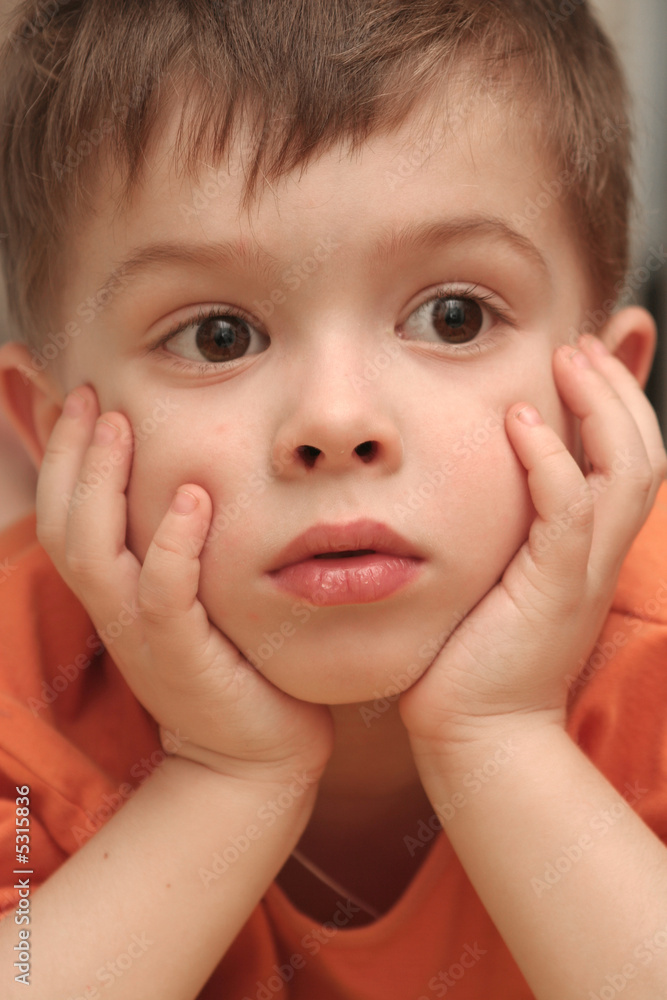 The sight of the boy which lays on a sofa The sight of the boy which lays on a sofa