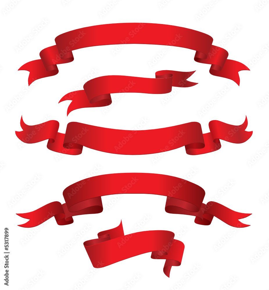 Red Banners (vector or XXL jpeg image) Red Banners (vector or XXL jpeg image)