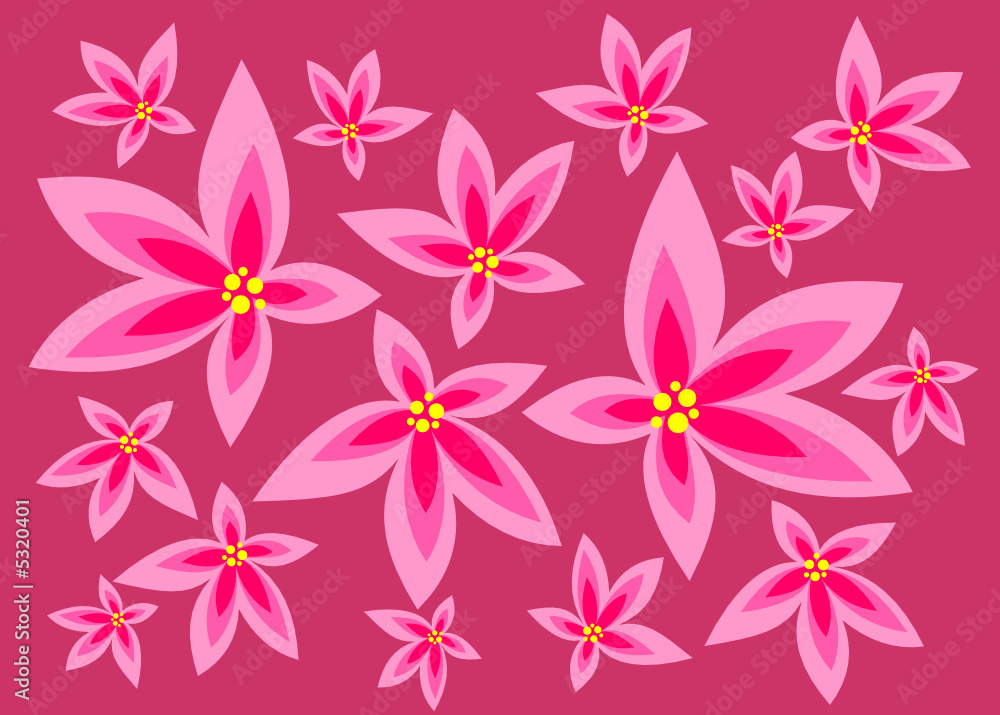 Pink flowers background Pink flowers background