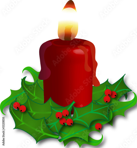 Candlestick from holly