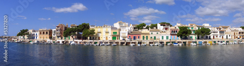 Panorama of Portocolom landing stage