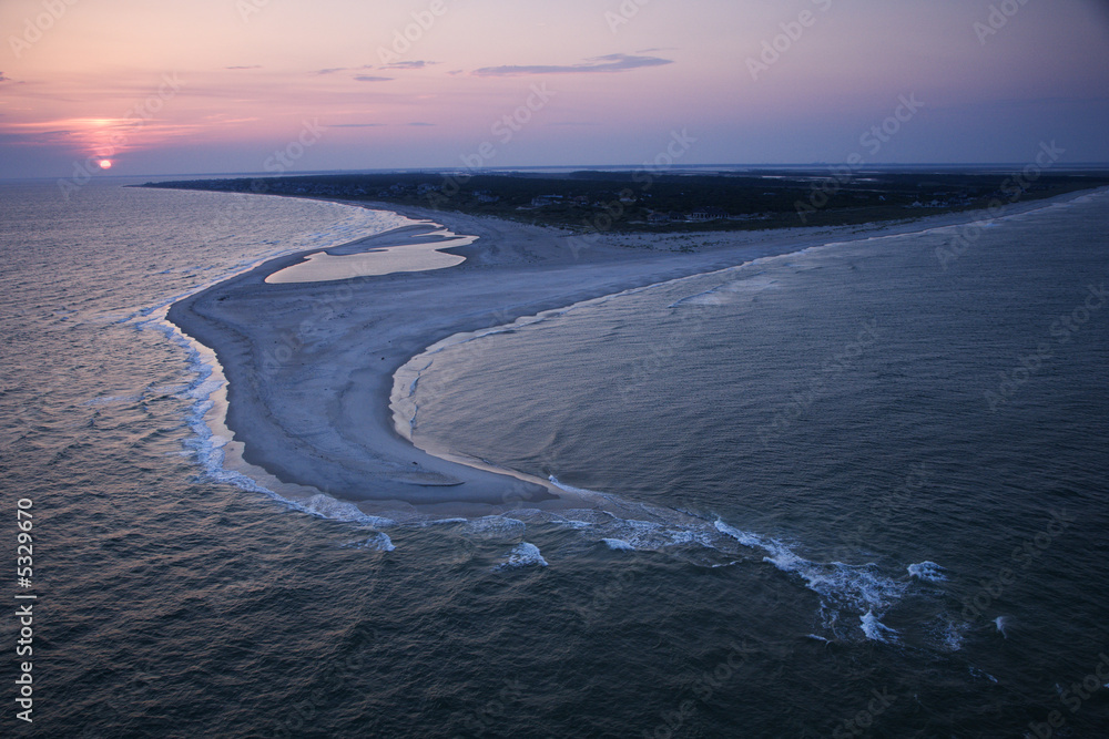 Fototapeta premium Aerial of beach.