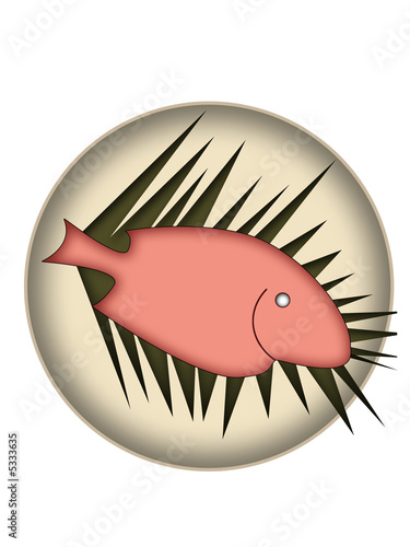Fish on a plate