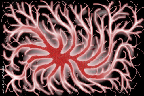illustration of imaginary organic organism or cell 3