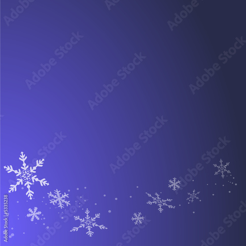 Fond bleu abstrait pour l'hiver