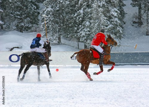 Winter polo match