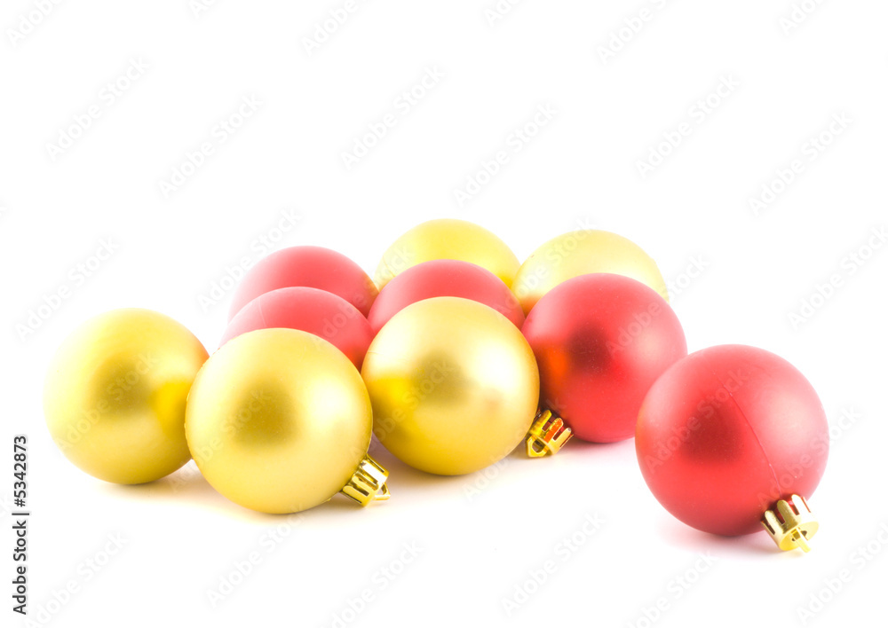 Christmas decor. Isolation on white