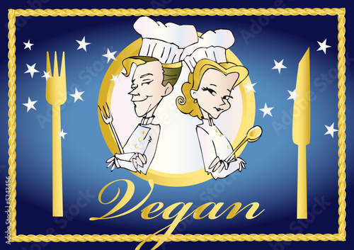 vegan / vegetarian series -  clipart