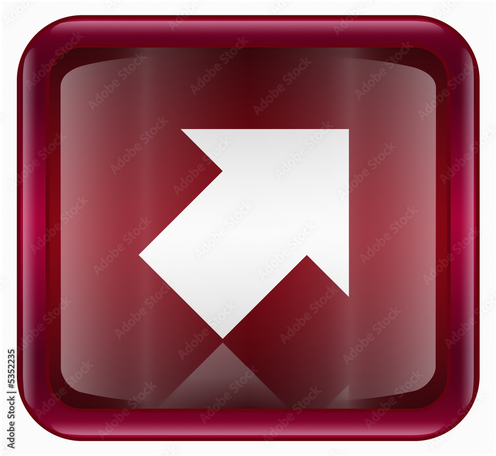 Arrow icon red, isolated on white background Arrow icon red, isolated on white background