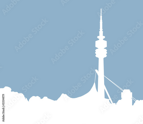 München, Olympiaturm, Olympiastadion