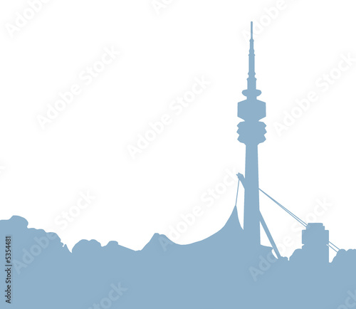 München, Olympiaturm, Olympiastadion