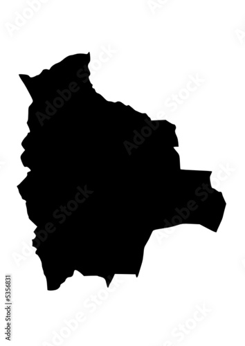 vector map of bolivia