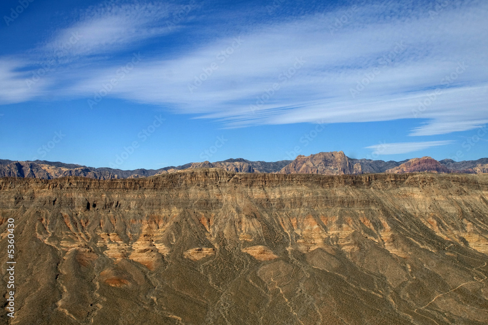 Obraz premium Aerial shot taken in Las Vegas