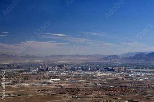 Aerial shot taken in Las Vegas