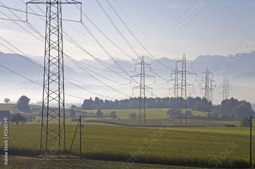 Obraz na płótnie energieversorgung w salonie