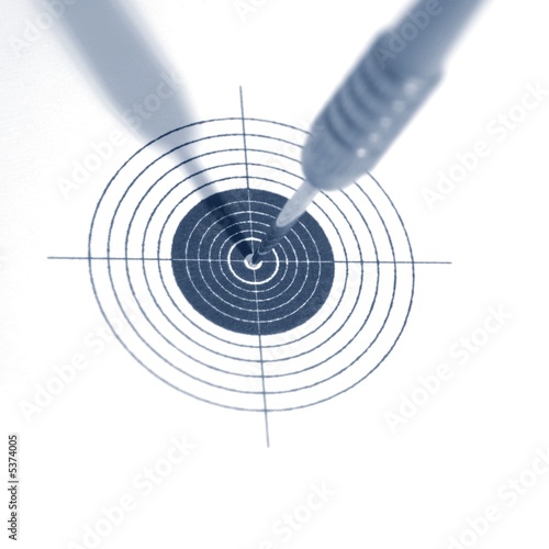 target symbol of success strategy or adversity