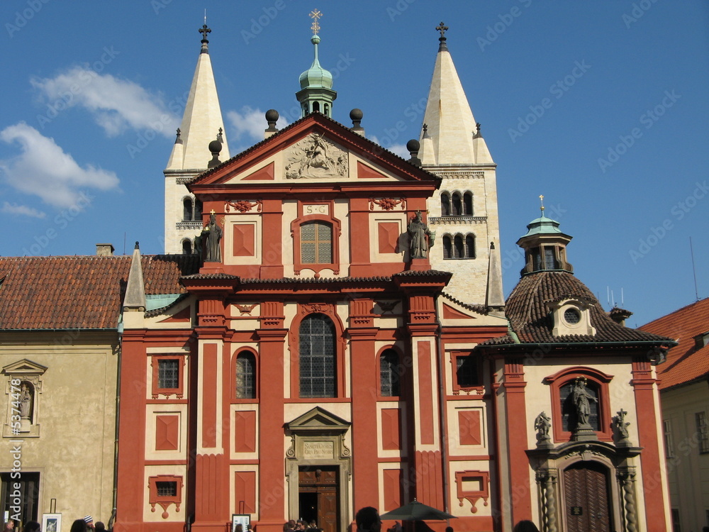 Fototapeta premium Prague St. George's Basilica, Czech Republic 