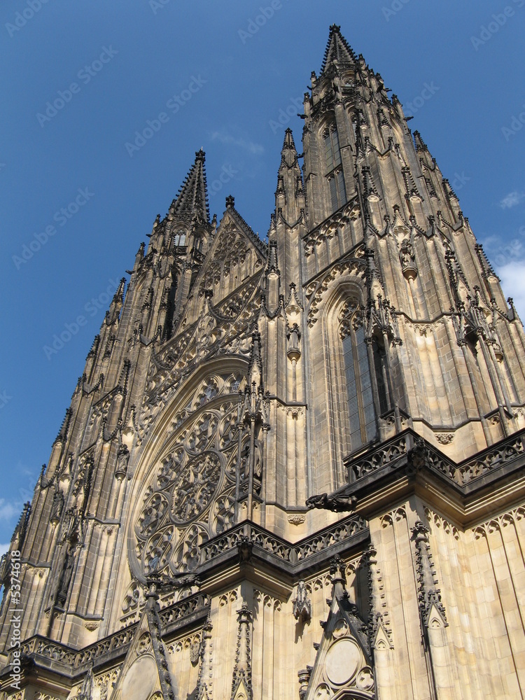 Fototapeta premium Saint Vitus Cathedral, Prague, Czech Republic 