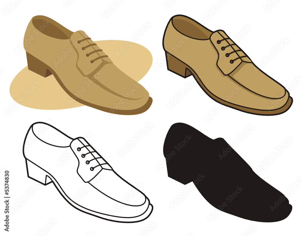 male shoe 1 in four versions male shoe 1 in four versions