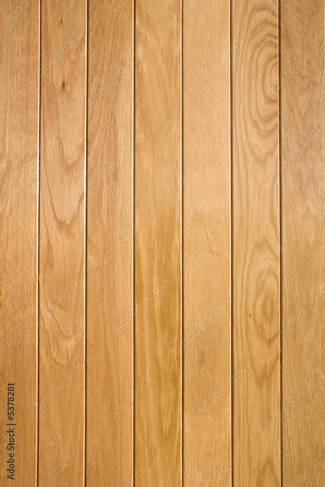 Fototapeta premium Varnished strip oak, Portrait format