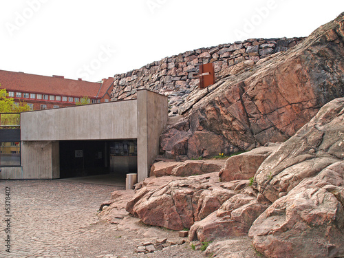 Entrance to Finnish stone church