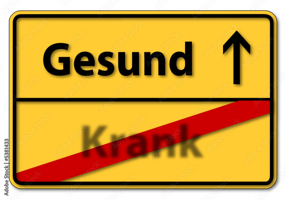 gesund krank Stock-Vektorgrafik | Adobe Stock