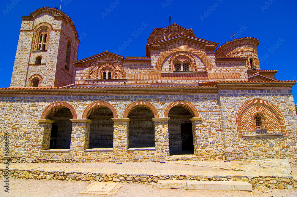 Fototapeta premium Plaosnik church in Ohrid, Macedonia