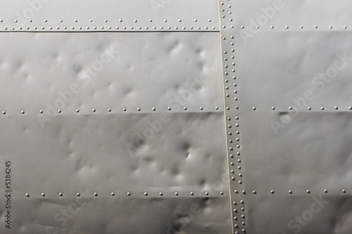 Grungy background of aluminum airplane material