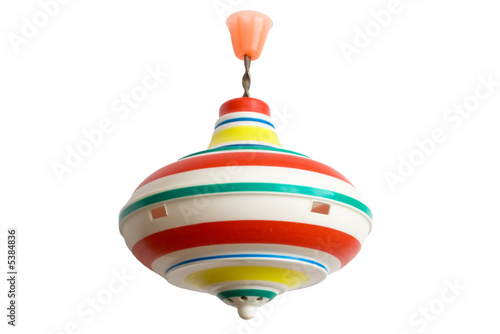plastic peg top isolated on white