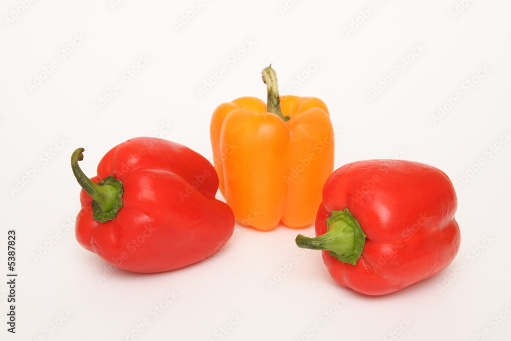 multy-colored peppers