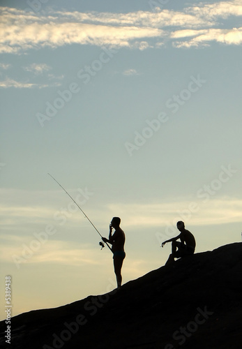 Fishing on the sunset 
