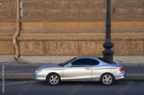car by the wall