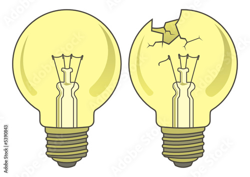 Light bulb in two versions