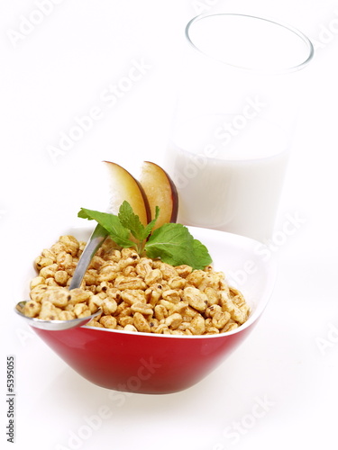 Photography honey pops frühstück mit milch