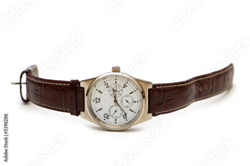 Hand watch isolated on the white background