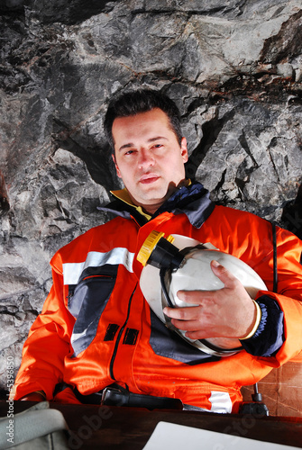 portrait of a mine worker