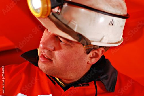 portrait of a mine worker