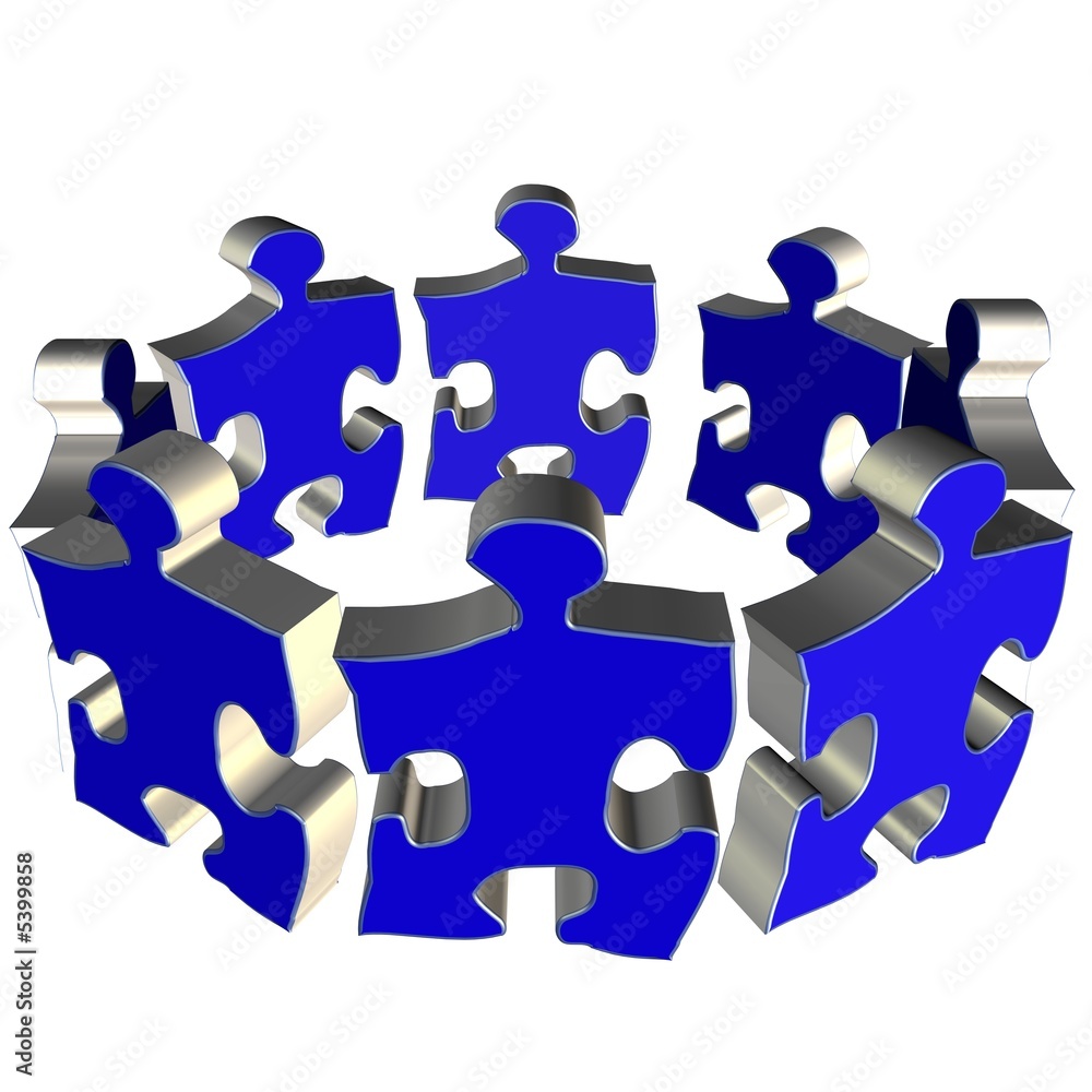 Puzzle team circle Puzzle team circle