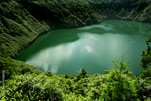 azores lake of sao goncalo in s miguel island photo