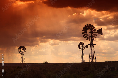 Brewing thunderstorm in the dessert area of the Karoo 