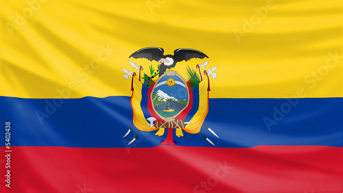 flag of the republic of equador photo