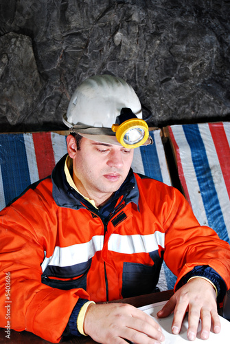 portrait of a mine worker