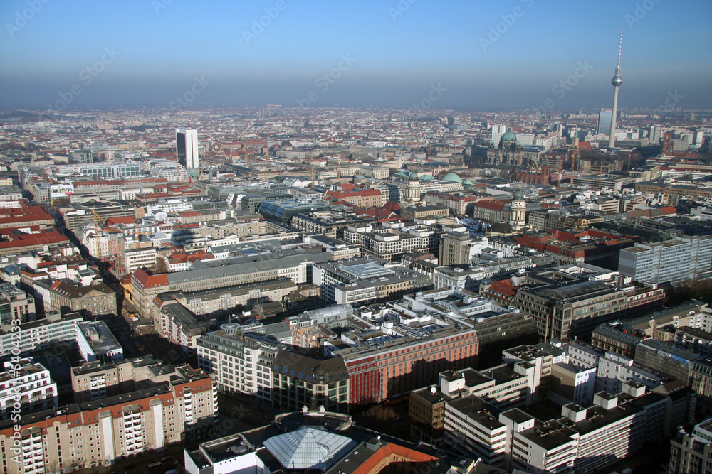 Obraz premium Berlin Innenstadt aus der Luft