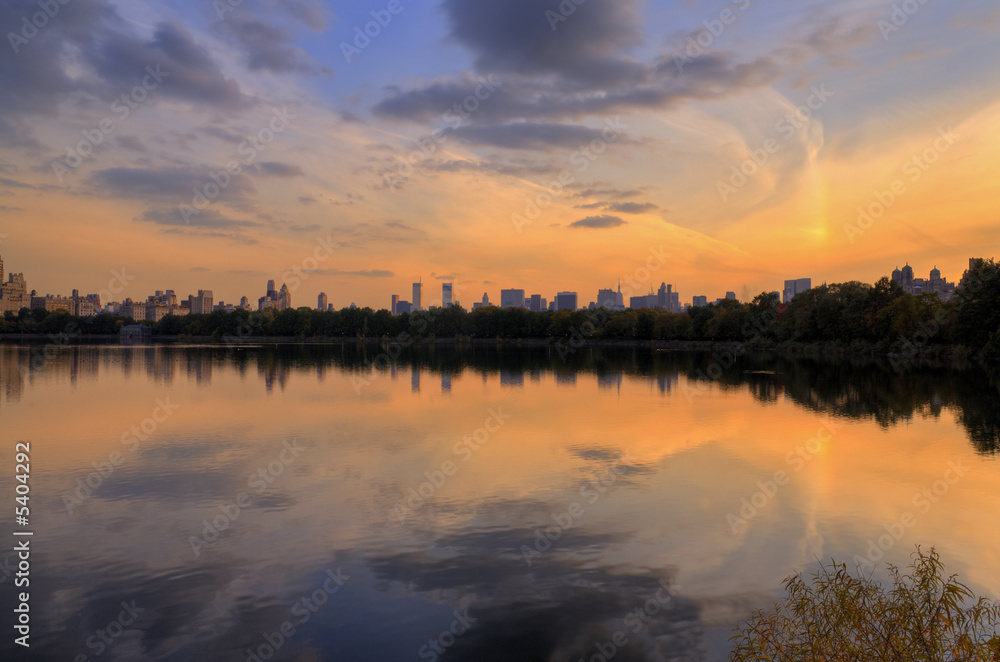 Fototapeta premium Sunset in Central Park