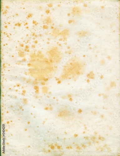 yellowed paper sheet from old book