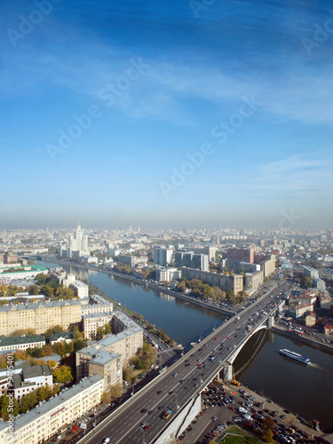 A panoramic view of the moscow city skyline