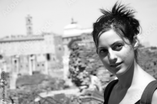 Rome, jolie femme