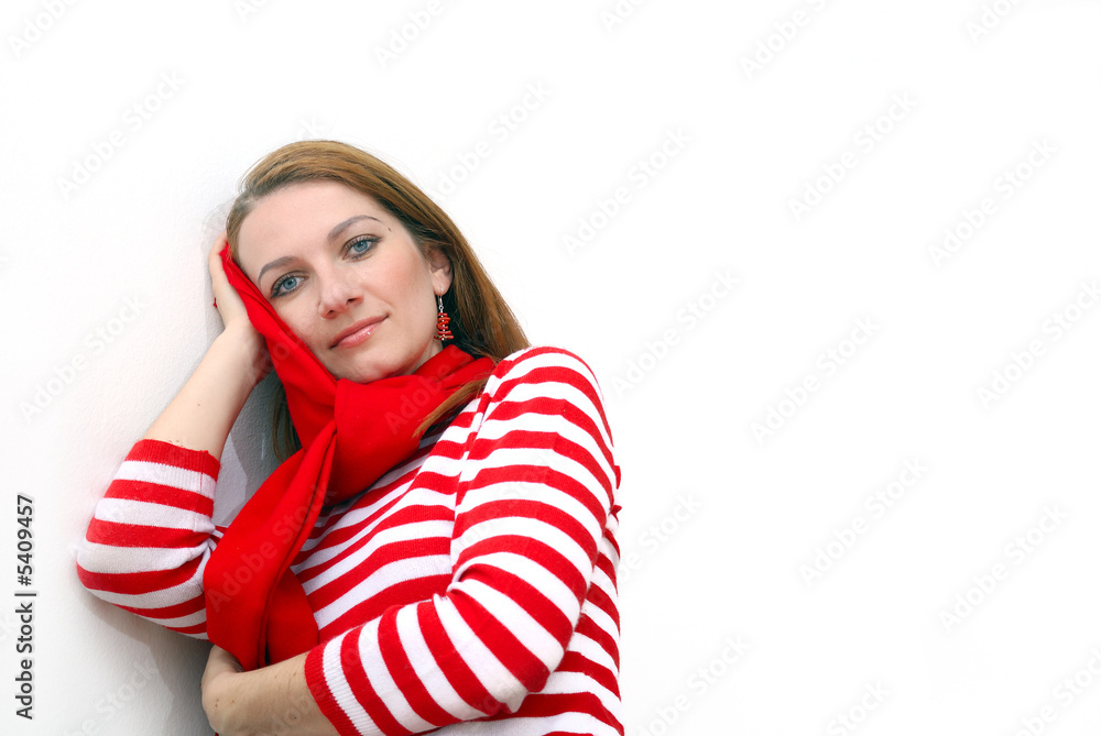 woman in red woman in red