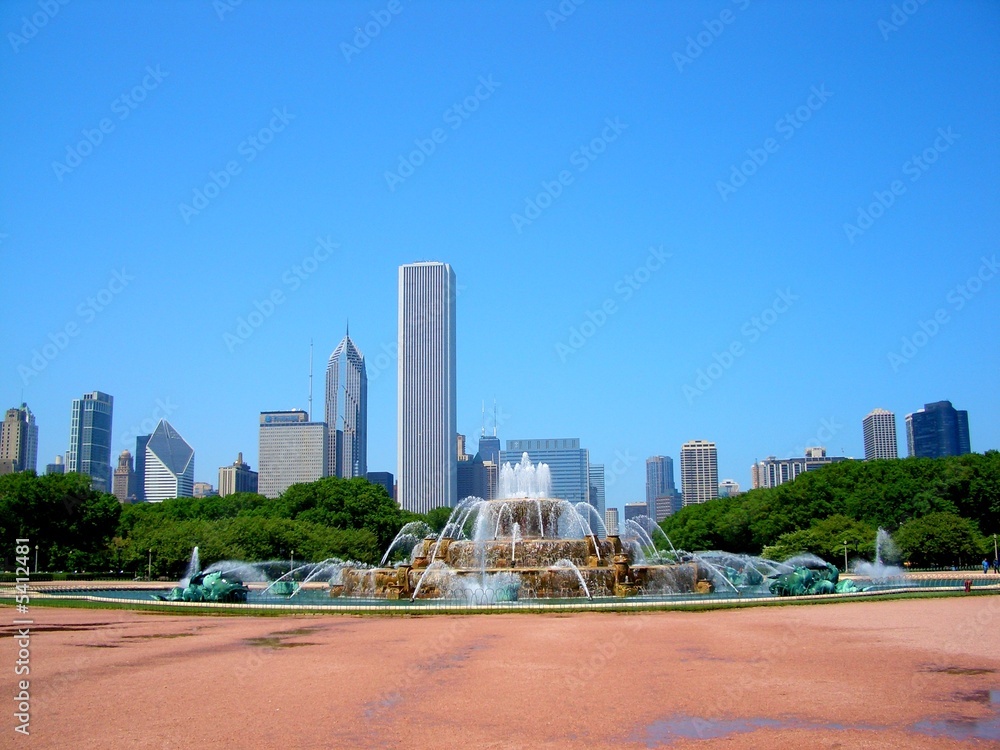 Fototapeta premium Brunnen in Chicago