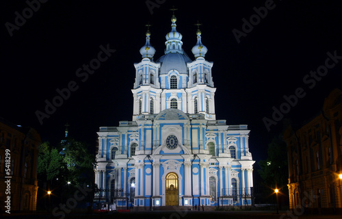 Smolnyi cathedral. Russia. St.-Petersburg.